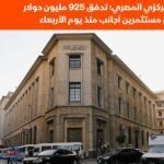 المركزي المصري : تدفق 925 مليون دولار من مستثمرين أجانب