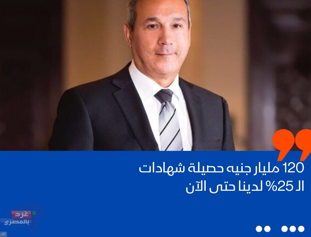 120 مليار جنيه حصيلة شهادات الـ 25% حتي الآن