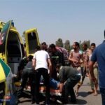 مصرع شخصان وإصابة 12 في حادث تصادم ببني سويف
