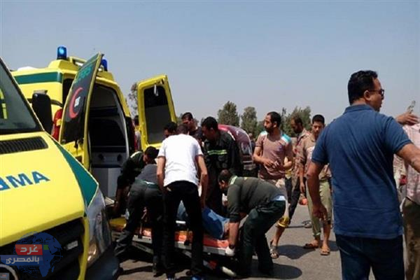 مصرع شخصان وإصابة 12 في حادث تصادم ببني سويف