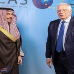 وزير الخارجية السعودي يلتقي مفوض الاتحاد الأوروبي