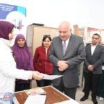 محافظ قنا يتابع فعاليات اليوم الثاني للقافلة السكانية الشاملة بدندرة