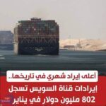 تعادل إيرادات قناة السويس الجديدة اليوم .. تكلفة انشائها في 2015