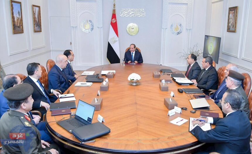 السيسي يتابع تطورات سير العمل في المتحف المصري الكبير