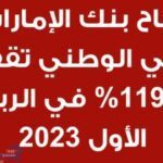 أرباح بنك الإمارات دبي الوطني تقفز ب 119% بالربع الأول 2023