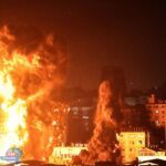 استشهاد 9 فلسطينيين في قصف إسرائيلي علي قطاع غزة