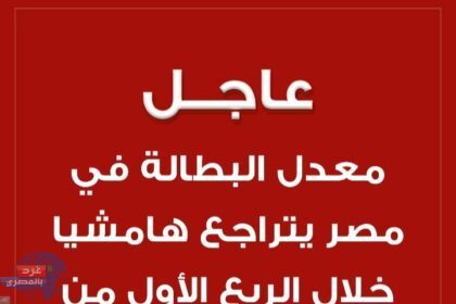 معدل البطالة في مصر يتراجع هامشيا الى 7.1% خلال الربع الأول من العام الجاري