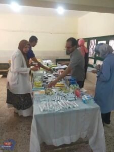 دعما ل "حياة كريمة" الكشف على 1170مواطن فى قافلة جامعة طنطا بكفر الزيات