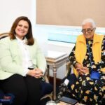 وزيرة الهجرة تلتقي بالسيدة فهيمة النقراشي لمناقشة أحوال الجالية المصرية في المانيا