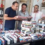 ضبط 1000 علبة سجائر مخزنة لحجبها عن السوق