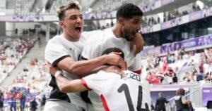 إبراهيم عادل يحرز الهدف الثاني لمنتخب مصر في مرمى إسبانيا (2-0)