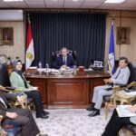 محافظ دمياط يعقد لقاء مع وكيل وزارة التربية التعليم وهيئة الأبنية التعليمية