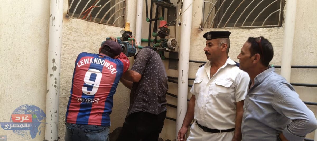 حملة مكبرة لضبط وصلات المياه المخالفة وتحصيل المديونيات بدمياط الجديدة 2 IMG 20240715 WA0012