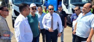 خلف الله يشهد اصطفاف معدات النظافة للحى الأول والمنطقة الصناعية والمقابر بدمياط الجديدة 3 خلف