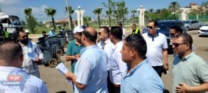 خلف الله يشهد اصطفاف معدات النظافة للحى الأول والمنطقة الصناعية والمقابر بدمياط الجديدة 2 دددددددددددددد