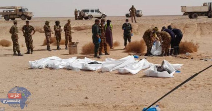 وفاة 14 شخصًا عطشًا بينهم 12 سوريًا بعد ضياعهم في الصحراء الجزائرية وفاة 14 شخصًا عطشًا بينهم 12 سوريًا بعد ضياعهم في الصحراء الجزائرية