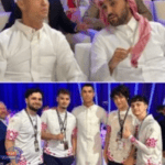 الشيخ كريستيانو رونالدو يرتدي الثوب السعودي