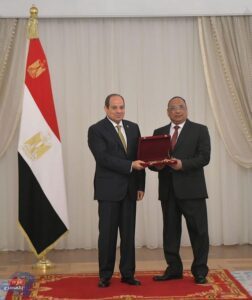 السيسي يشهد مراسم أداء اليمين القانونية للمستشار عبد الرزاق شعيب رئيسا لهيئة قضايا الدولة