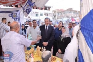 افتتاح معرض " إحنا معاك" لصغار الصناع والمنتجين بمدينة راس البر