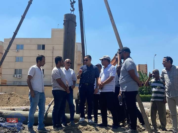 رئيس جهاز مدينة دمياط الجديدة يتفقد أعمال إحلال وتجديد وإعادة تأهيل المرافق بالمنطقة الصناعية