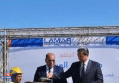 محافظ دمياط والعرابي يضعان حجر أساس لفندق "لمار ريزورت" بمدينة دمياط الجديدة