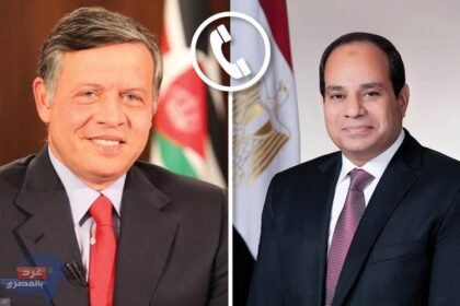 الرئيس السيسي يجري اتصالا هاتفيا مع ملك الأردن