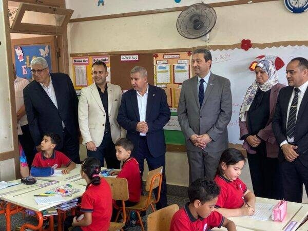 رئيس جهاز دمياط الجديدة يستقبل محافظ دمياط لوضع حجر الأساس لمدرستين وتفقد سير العملية التعليمية