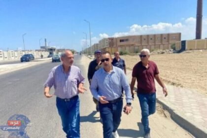 رئيس جهاز مدينة دمياط الجديدة يتفقد مشروعات البنية التحتية