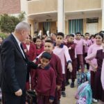 وكيل تعليم دمياط يتفقد مدارس كفر سعد مع انطلاق العام الدراسي الجديد