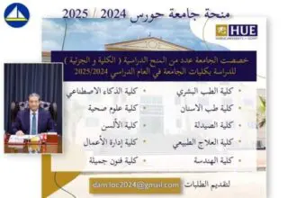 منح دراسية كاملة وجزئية بجامعة حورس للعام الدراسي 2024/2025