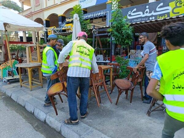 حملات مكثفة لإزالة المخالفات والإشغالات بدمياط الجديدة.. علي مدار الأسبوع