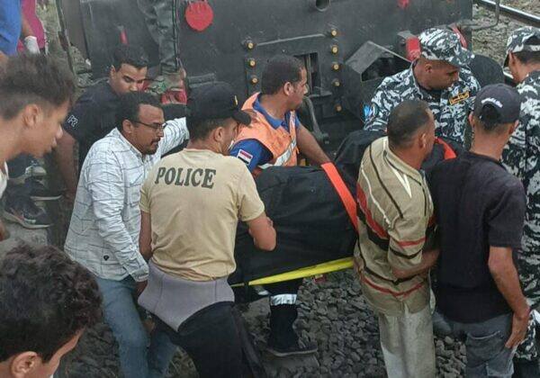 انتشال جثة فني قطار النوم في المنيا
