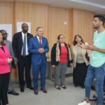 رئيس جامعة دمياط  ووفد من الوكالة الأمريكية للتنمية يزوران المركز الجامعي للتطوير المهني