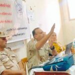 طلاب المعهد الفني التجاري بدمياط يحتفلون بروح أكتوبر المجيدة