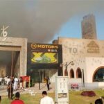 حريق مطعم شجرة بالشيخ زايد وإصابة 13 شخصا