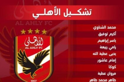 رسمياً .. تشكيل النادي الأهلي لمباراة نهائي السوبر المصري امام الزمالك