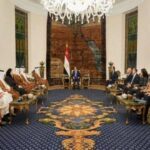 الرئيس السيسي يستقبل رئيس مجلس الوزراء وزير خارجية قطر