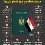 خطوات استخراج جواز السفر لأول مرة
