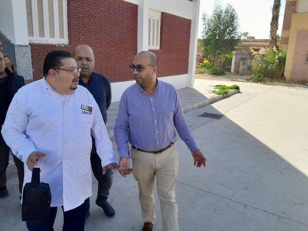 وكيل صحة دمياط فى مرور على مستشفى فارسكور المركزى