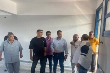 رئيس جهاز مدينة دمياط الجديدة يتفقد المراحل النهائية لتنفيذ المدرسة اليابانية بالحى الرابع