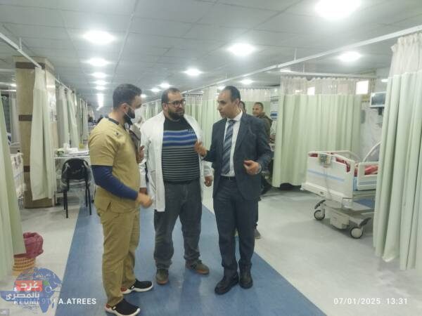 «جميعة» يتأكد من رفع درجة الاستعداد القصوى بمستشفى فاقوس المركزي بالشرقية