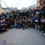 صحفيون داخل مستشفى ناصر في خانيونس يلتقطون صورة نهاية الحرب الإسرائيلية على غ-زة