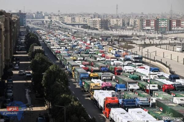 مصر تُطلق أكبر قافلة مساعدات إنسانية شاملة لأهالي غزة
