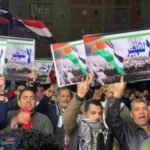 أبناء الدقهلية يشاركون المصريين أمام معبر رفح لتأييد السيسي ورفض تهجير الشعب الفلسطينى