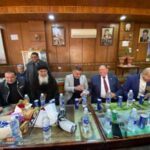 زيارة قيادات مدينة دمياط الجديدة كنيسة العذراء مريم والبابا كيرلس عمود الدين