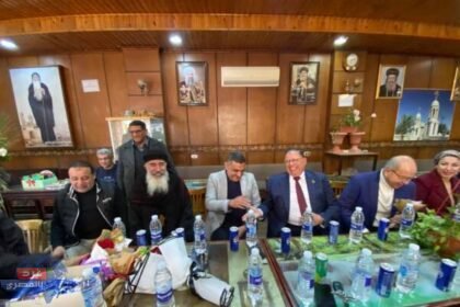 زيارة قيادات مدينة دمياط الجديدة كنيسة العذراء مريم والبابا كيرلس عمود الدين
