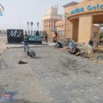 متابعة رئيس جهاز القرى السياحية لأعمال تطوير مداخل مارينا