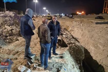رئيس جهاز القرى السياحية يتفقد أعمال إحلال وتجديد الخطوط الرئيسية المغذية الأسبستوس