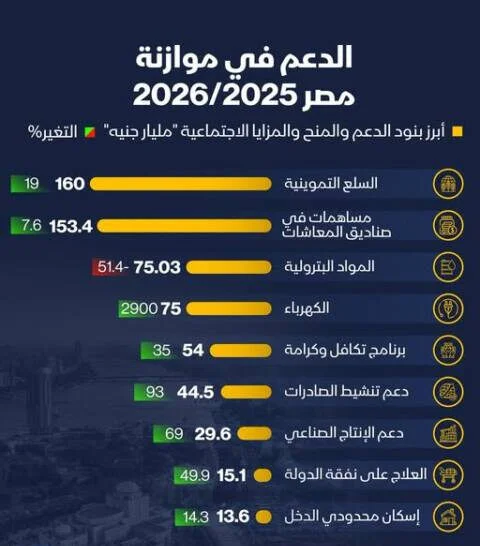 مصر تقلّص دعم المواد البترولية بأكثر من النصف في موازنة 2025-2026