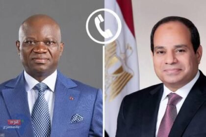 الرئيس السيسي يهنئ نظيره الجابونى على فوزه فى الانتخابات الرئاسية